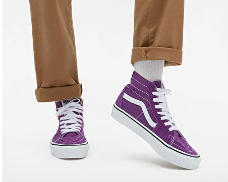 Vans Sk8-Hi Tapared Kadın Günlük Ayakkabı VN0009QP1N81 Mor