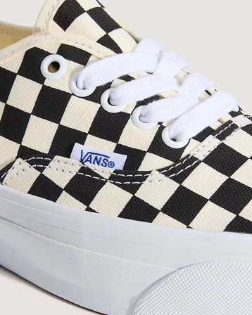 LX Authentic Reissue 44 Uniseks Siyah/Beyaz Kareli Spor Ayakkabı - VN000CQA