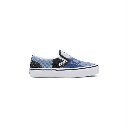 Vans Uy Classic Slip-On Patchwork Çocuk Lacivert Sneaker