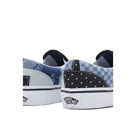 Vans Uy Classic Slip-On Patchwork Çocuk Lacivert Sneaker