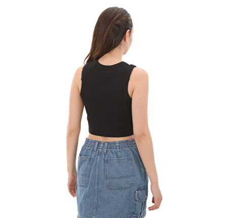 000G3JBLK1-R Vans Drew Rib Tank Kadın T-Shirt Siyah