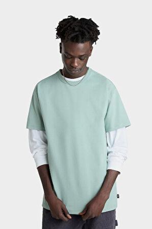 Erkek T-Shirt - Yeşil | L