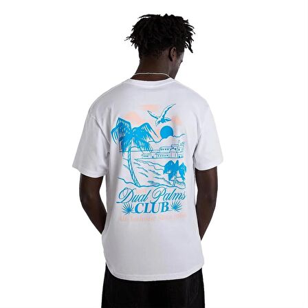 Vans Dual Palms Club Ss Erkek Beyaz T-Shirt