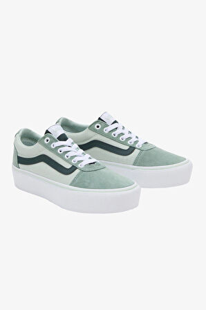 Vans Wm Ward Platform Kadın Yeşil Sneaker VN0A3TLCBHJ1