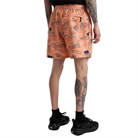 Vans Primary Print Elastic Erkek Turuncu Deniz Şortu