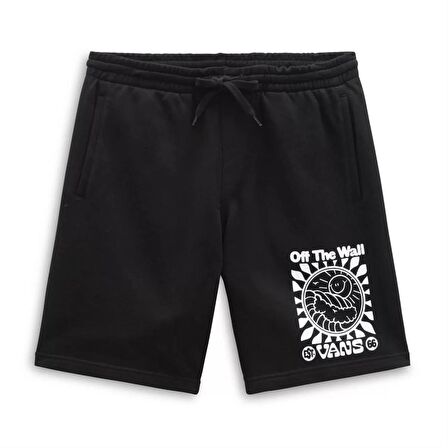 Vans Smiling Sun Relaxed Fleece Short Erkek Siyah Şort