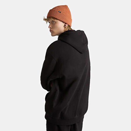 Erkek Siyah Kapüşonlu Sweatshirt Men's Vans Original Standards Loose Po Black Sweatshirt VN000GE8BLK1