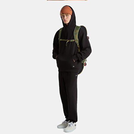 Erkek Siyah Kapüşonlu Sweatshirt Men's Vans Original Standards Loose Po Black Sweatshirt VN000GE8BLK1