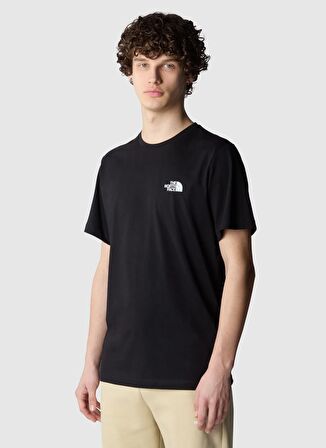 The North Face Siyah Erkek Bisiklet Yaka Baskılı T-Shirt NF0A894ZJK31_M BINER GRAPHIC 4 TEE