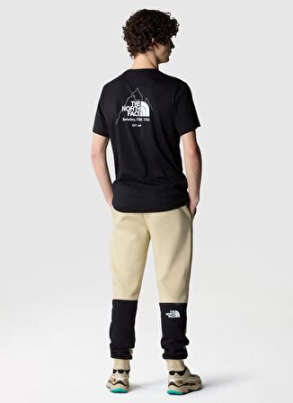 The North Face Siyah Erkek Bisiklet Yaka Baskılı T-Shirt NF0A894ZJK31_M BINER GRAPHIC 4 TEE