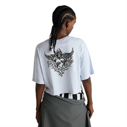 Vans Vexed Relax Crop Kadın Mavi T-Shirt