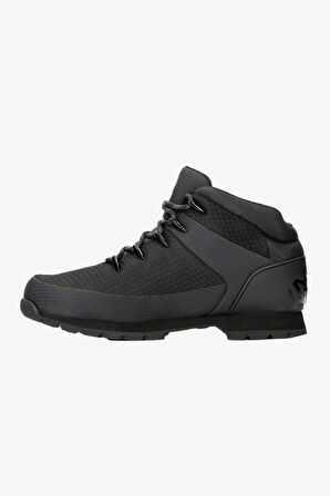 Timberland Euro Sprint Mid Lace Up Erkek Siyah Bot TB1A1QHR0151