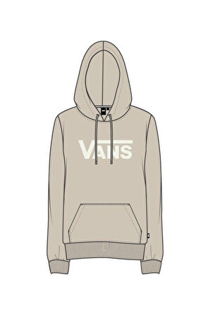 WM DROP V LOGO HOODIE-B Kadın Bej Sweatshirt - VN0A5HNP