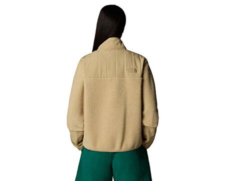 The North Face W Cragmont Fleece 1/4 Snap Kadın Günlük Polar Sweatshirts NF0A84IBLK51 Krem