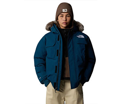The North Face M Mcmurdo Bomber Erkek Outdoor Montu (600 Dolgu Kaz Tüyü) NF0A5GD91NO1 Mavi