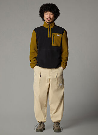 The North Face Düz Kahve Erkek Polar Sweatshırt NF0A883S9AI1_M YUMIORI 1/4 ZIP