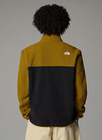The North Face Düz Kahve Erkek Polar Sweatshırt NF0A883S9AI1_M YUMIORI 1/4 ZIP