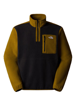 The North Face Düz Kahve Erkek Polar Sweatshırt NF0A883S9AI1_M YUMIORI 1/4 ZIP