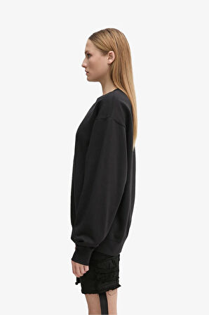The North Face W Essentıal Oversıze Kadın Siyah Sweatshirt NF0A89EPJK31
