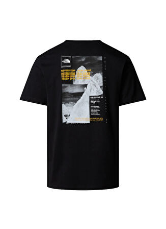 The North Face NF0A89FRAGG1-M SS COLLAGE TEE Sarı Bisiklet Yaka Regular Fit Düz Erkek T-Shirt