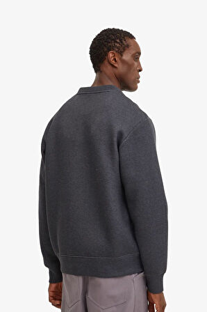 The North Face M Neck Relaxed Erkek Siyah Sweatshirt NF0A8AMAKS71