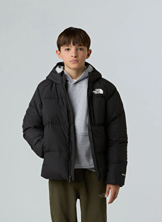 The North Face Siyah Erkek Çocuk Mont NF0A88TXJK31-B NORTH DOWN HOODED JA