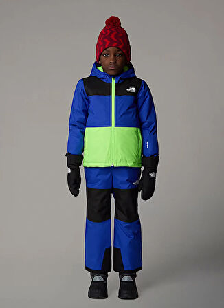 The North Face Lacivert - Yeşil Erkek Çocuk Kayak Montu NF0A88VKCZ61-KID FREEDOM INSULATED