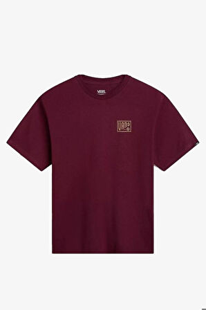 Vans Bloomed 66 SS Crew Tee-B Erkek Bordo T-Shirt VN000HX8BRG1