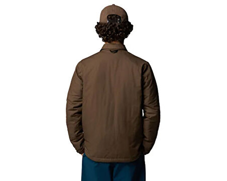 The North Face M Afterburner insulated Flannel Erkek Outdoor Ceketi (Çift Tafaflı) NF0A82V34XO1 Kahverengi