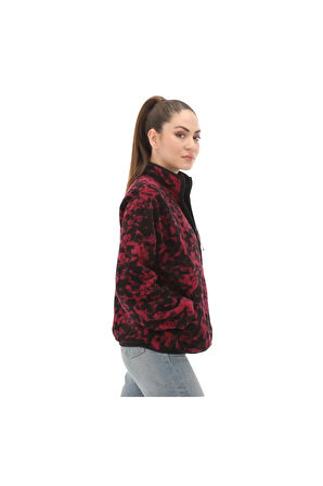 PRINTED FULL-ZIP SHERPA FLEECE JACKET