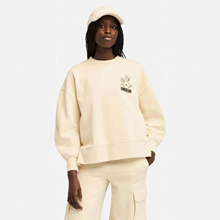 TİMBERLAND BRUSHED CHEST GRAPHIC CREW SWEATSHIRT TB0A5ZX7EFL1