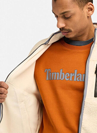 Krem Erkek Düz Yaka Normal Kalıp Ceket TB0A62EBEFL1_Sherpa Fleece Jacket