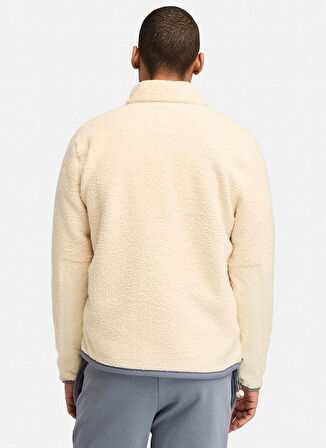 Krem Erkek Düz Yaka Normal Kalıp Ceket TB0A62EBEFL1_Sherpa Fleece Jacket