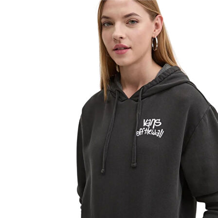 Vans Shakers BFF Hoodie Kadın Siyah Sweatshirt