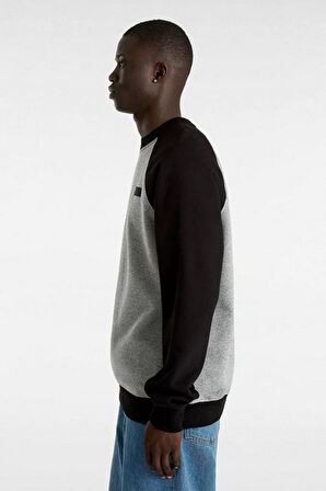 Erkek Core Basic Raglan Crew Sweatshirt - Gri | XS