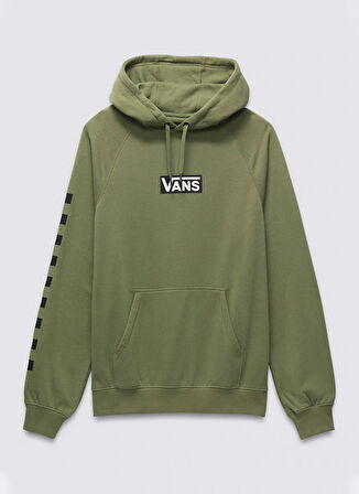 Yeşil Erkek Kapüşon Yaka Normal Kalıp Sweatshirt VN000HP1ZBF1-VANS BOXED PULLOVER