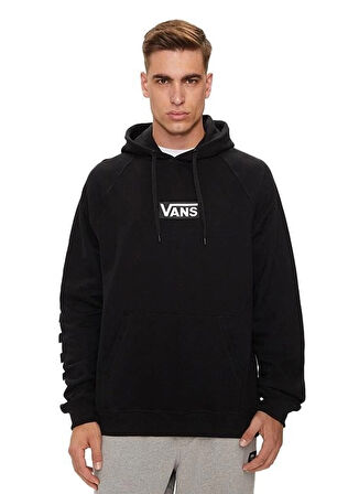 Siyah Erkek Kapüşon Yaka Normal Kalıp Sweatshirt VN000HP1BLK1-VANS BOXED PULLOVER
