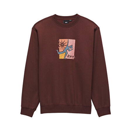 Vans Style Guy Loose Crew Erkek Kahverengi Sweatshirt