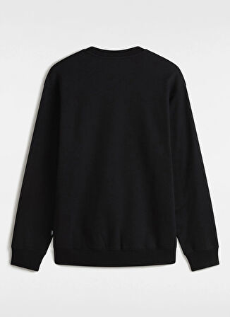 Siyah Erkek Bisiklet Yaka Normal Kalıp Sweatshirt VN000HPRBLK1-Style Guy Loose Crew