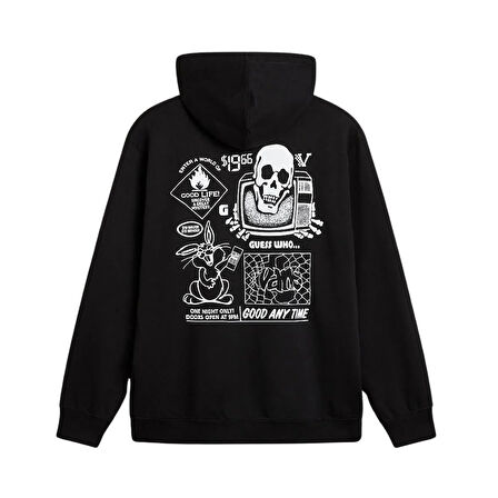 Vans Crazy Eddy 66 Loose PO Erkek Siyah Sweatshirt