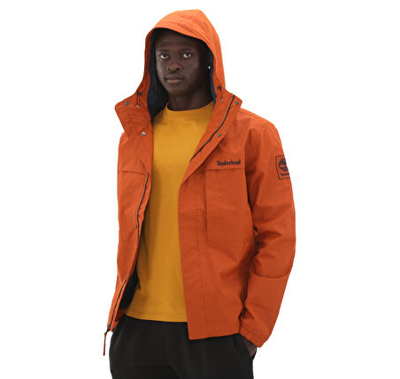 B0A5XRS8881-R Timberland Benton Waterproof Shell Jacket Erkek Ceket Turuncu