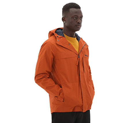 B0A5XRS8881-R Timberland Benton Waterproof Shell Jacket Erkek Ceket Turuncu