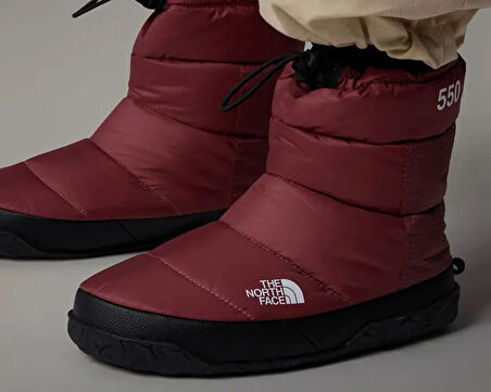 The North Face W Nuptse Apres Bootie Kadın Outdoor Botu (550 Dolgu Kaz Tüyü) NF0A5LWC8IM1 Kırmızı