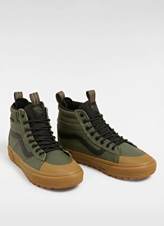 Yeşil Erkek Süet Kanvas Lifestyle Ayakkabı VN000CVT3PY1-MTE Sk8-Hi Waterproof