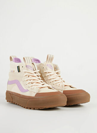 Beyaz Kadın Süet Kanvas Lifestyle Ayakkabı VN000CVTWHP1-MTE Sk8-Hi Waterproof