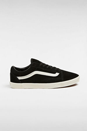  Unisex Yan Şeritli Old Skool Lowpro Sneaker - Siyah/Beyaz | 43