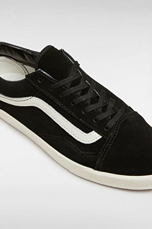  Unisex Yan Şeritli Old Skool Lowpro Sneaker - Siyah/Beyaz | 43