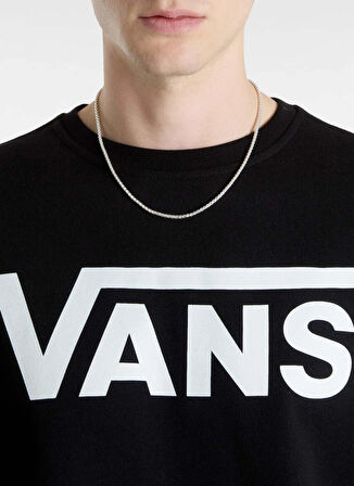 Siyah Erkek Bisiklet Yaka Normal Kalıp Sweatshirt VN000JSFY281-VANS CLASSIC III CREW