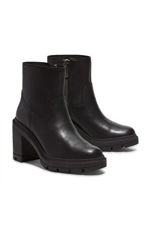 Timberland Tb0A26Wa Allington Heights Mid Zip Up Boot Siyah Kadın Bot