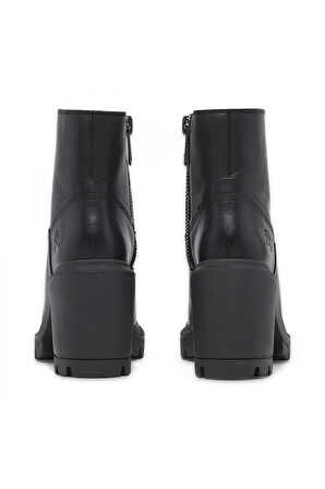 Timberland Tb0A26Wa Allington Heights Mid Zip Up Boot Siyah Kadın Bot